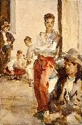 John Singer Sargent Spanish Soldiers oil